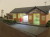 センサー感知式自動踏切警報機付鉄道模型ミニジオラマ ウッドマンクラブ