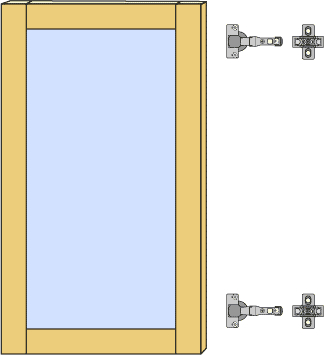 システムパーツ／ガラスドア70 x 40