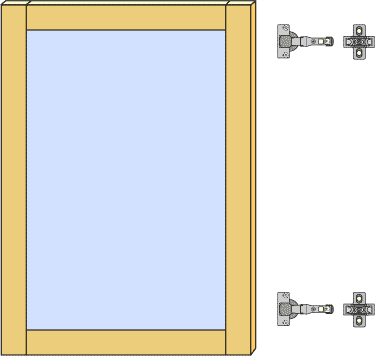 システムパーツ／ガラスドア70 x 50