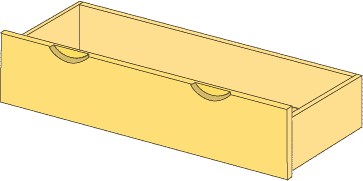 システムパーツ／レール付き引出し20x100x30