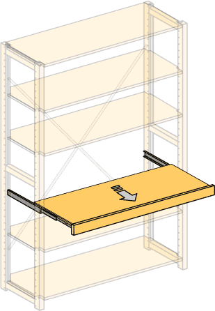 システムパーツ／引出し棚板100x30