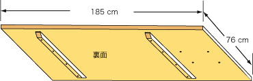 システムパーツ／テーブルトップ185x76