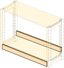 キックボード80ｃｍ（基本棚板用）