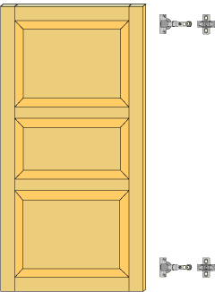 システムパーツ／クラシックパネルドア100x50