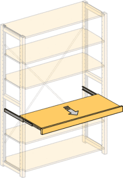 システムパーツ／引出し棚板100x30