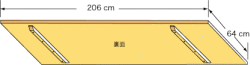システムパーツ/テーブルトップ206x64