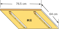 システムパーツ／テーブルトップ76.5x64
