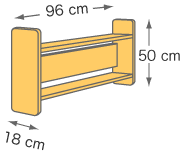 システムベッドパーツ／追加ベッドシェルフ