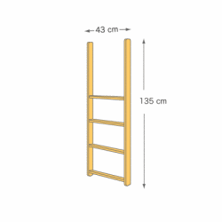システムベッドパーツ／二段ベッド用梯子