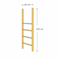 システムベッドパーツ／ロフトベッド用梯子