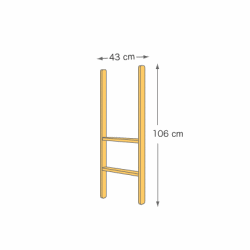システムベッドパーツ／ミニロフトベッド用梯子
