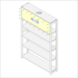イキクッカ用背板40 x 120cm