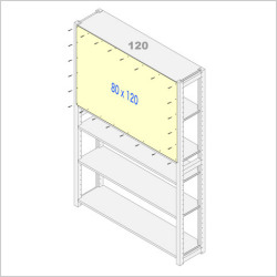 イキクッカ用背板80 x 120cm