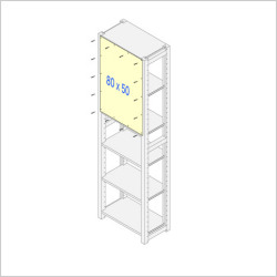 イキクッカ用背板80 x 50cm