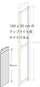 システムパーツ／サイドパネル188x30用
