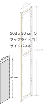 システムパーツ／サイドパネル208x30用