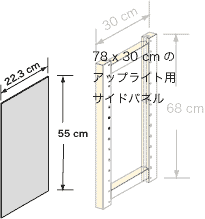 システムパーツ／サイドパネル68x30用