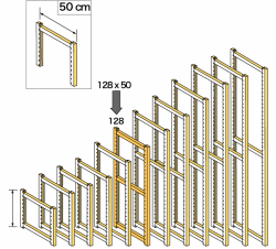アップライト 128 x 50