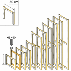 システムパーツ／アップライト68x50