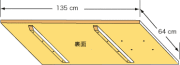 システムパーツ／テーブルトップ135x64
