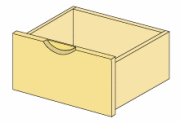 イキクッカのレール付き引出し20 x 40 x 30