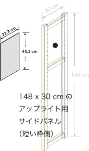 システムパーツ／サイドパネル148x30用