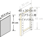 システムパーツ／サイドパネル48x30用