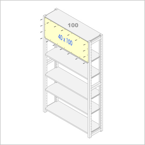 イキクッカ用背板40 x 100cm