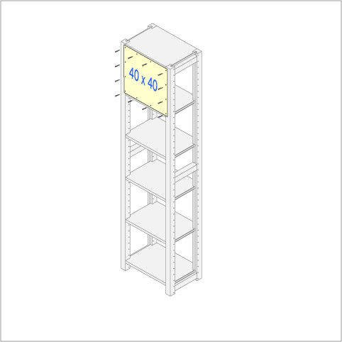 イキクッカ用背板40 x 40cm