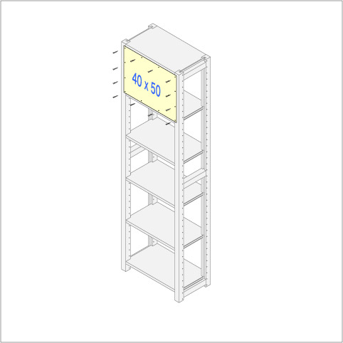 イキクッカ用背板40 x 50cm
