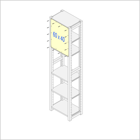 イキクッカ用背板60 x 40cm