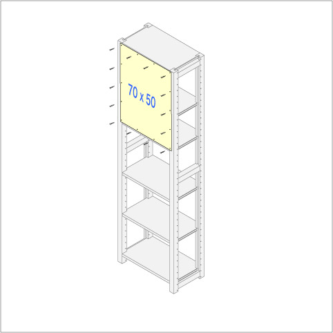 イキクッカ用背板70 x 50cm