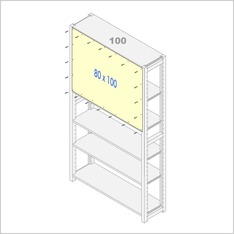 イキクッカ用背板80 x 100cm