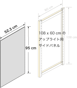 システムパーツ／サイドパネル108x60用