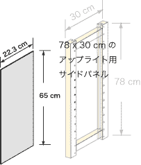システムパーツ／サイドパネル78x30用