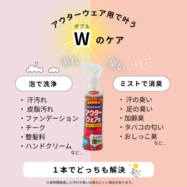 washly,ウォッシュリーアウターウェア用