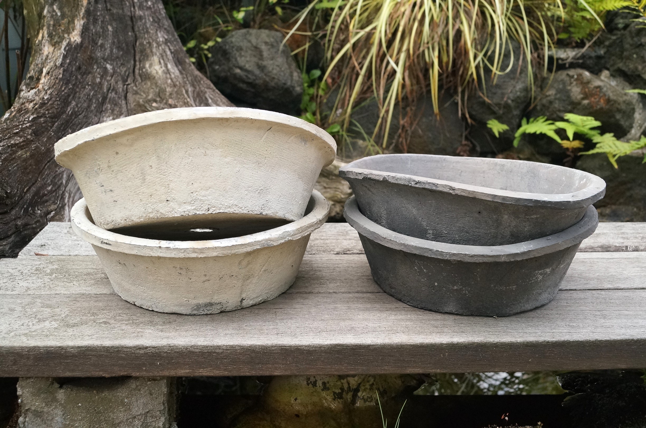 25cm・28cm】ディッシュポット／浅鉢 モスポット／ジャンクポット