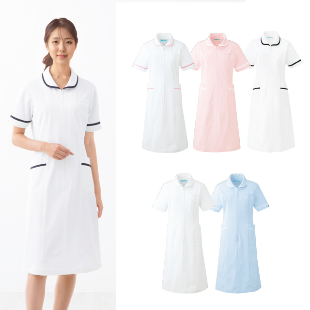 KAZEN(カゼン) 021-20 021-21 021-24 021-28 ナースワンピース半袖