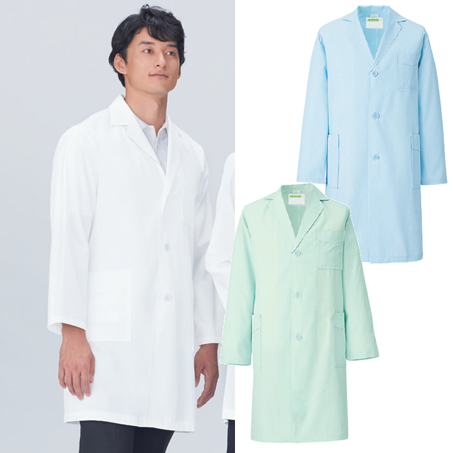 KAZEN(カゼン)　251-9 メンズ診察衣 ハーフ丈