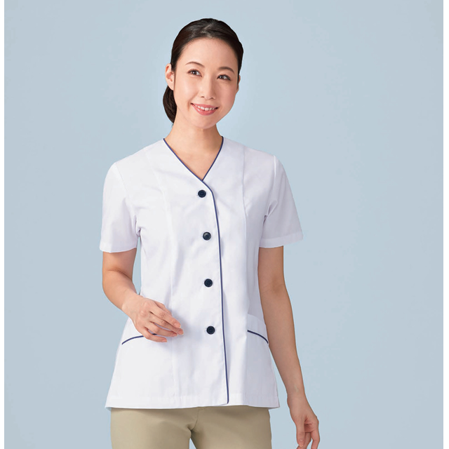 KAZEN(カゼン)　APK1355　レディス調理衣半袖