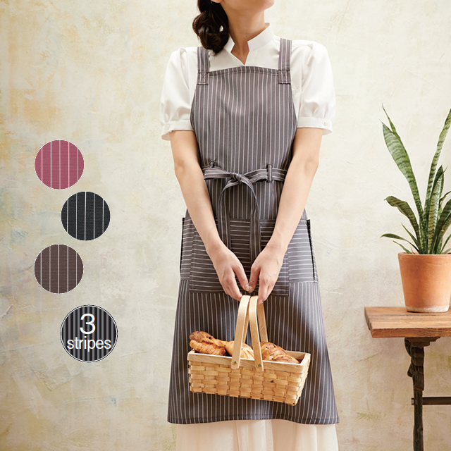 KAZEN(カゼン) APK488-S 腰下エプロン カフェユニフォーム、食品白衣の