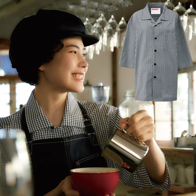 KAZEN(カゼン) 419-25 シャツコート｜カフェユニフォーム、食品白衣