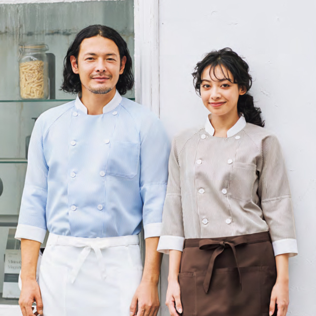 KAZEN(カゼン) 682-31 682-35 682-36 コックシャツ(男女兼用)