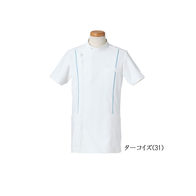 R8494 半袖ジャケット(メンズ)｜ドクターウェア通販「白衣のナカノ」
