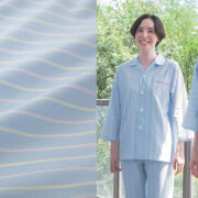 KAZEN(カゼン) 218-98 ストライプ患者衣(パジャマ型）