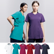 KAZEN(カゼン) 986-18 986-42 986-45 986-46 986-47 986-48 レディススクラブジャケット半袖