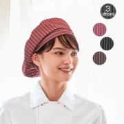 KAZEN(カゼン)　APK483-S ベレー帽（ストライプ）