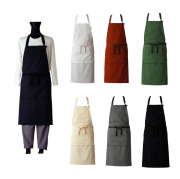 SEVEN(白洋社) QT7355 男女兼用胸当てエプロン フリーサイズ