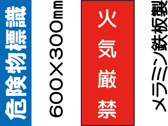 危険物標識 K1「火気厳禁」