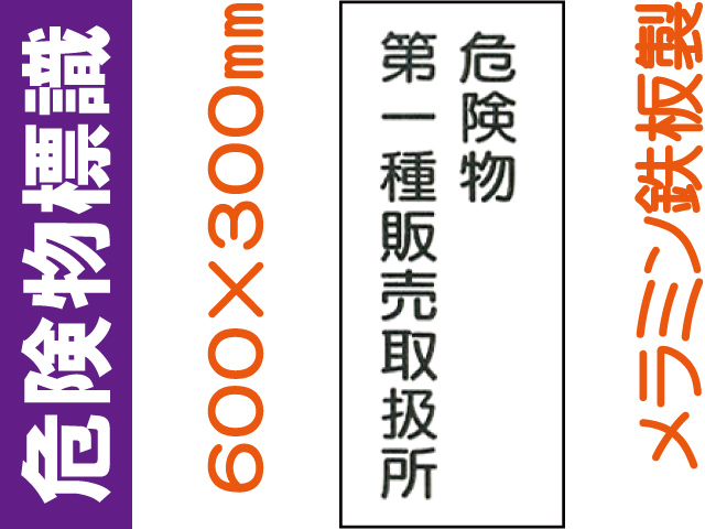 危険物標識 K15(A)「危険物第一種販売取扱所」